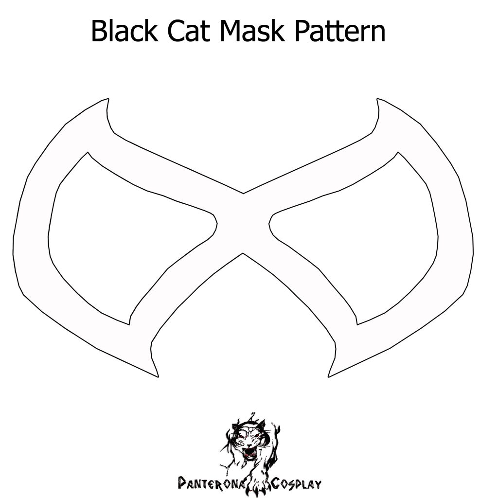 Black Cat Mask Pattern Panterona